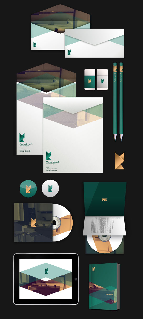 Marina Benzyk - Architect Identity Design by Alex Pogrebniak