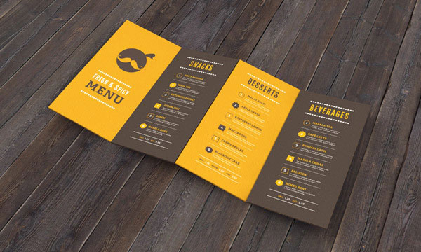 Masala Darbar, Indian Cafe & Restaurant - Menu Design by Jekin Gala