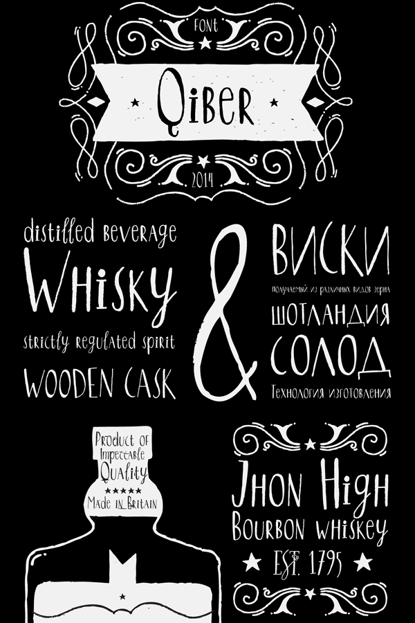 Qiber - handmade typeface from The Northern Block Qiber - handmade typeface from The Northern Block