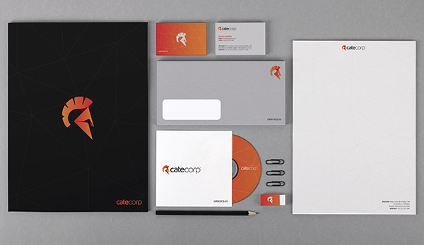 Cate Corp - Stationery Design by Chris Bernay