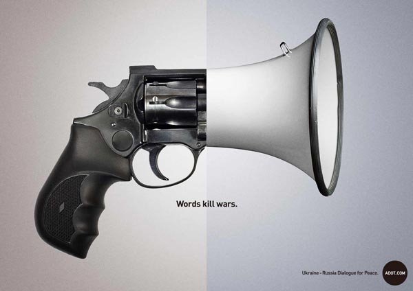 "Words kill wars" ADOT Campaign for a Ukraine, Russia Dialogue for Peace