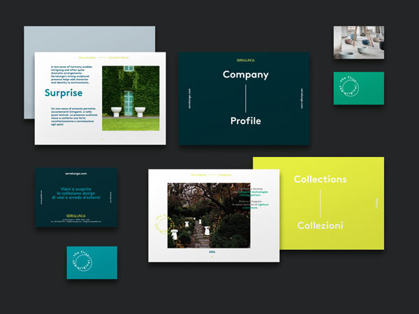 Serralunga - brand identity design by The Clocksmiths