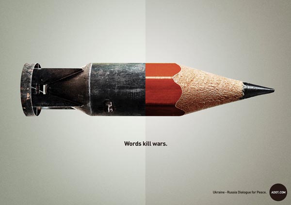 "Words kill wars" ADOT Campaign for a Ukraine, Russia Dialogue for Peace