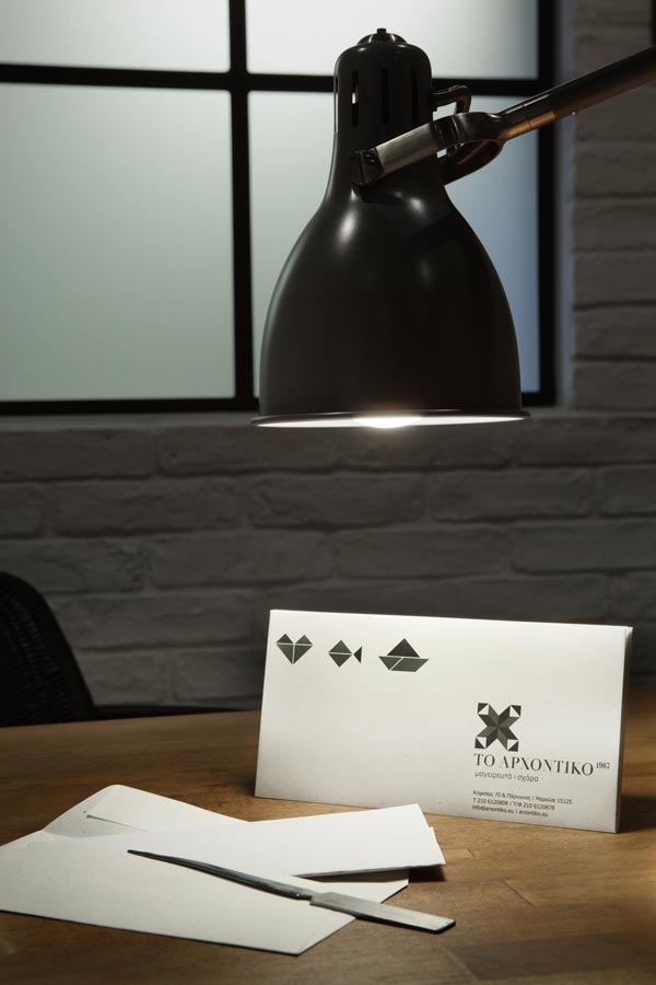 Archontico Envelope Design by Cheshire Cat Co.