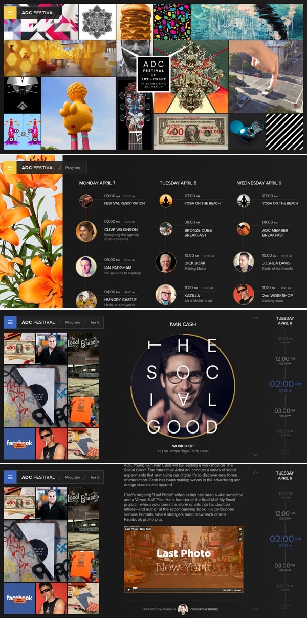 ADC Festival Website by CROWD Studio