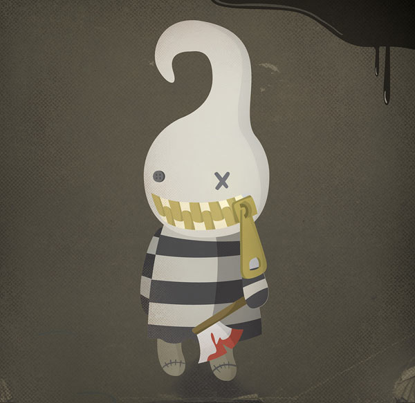Assasin - Cute Monster Character Illustrations by Juan Molinet