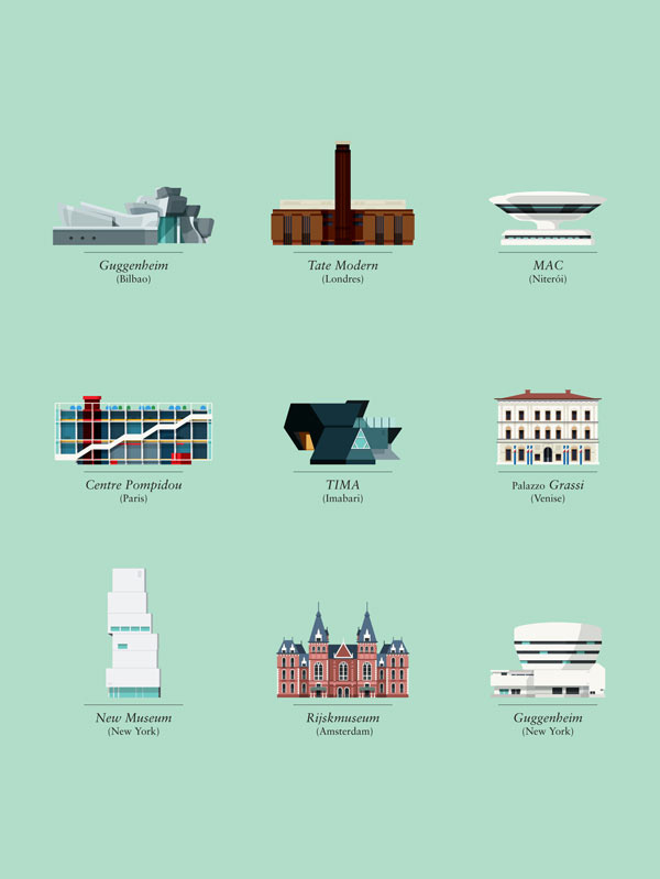 Architecture illustrations for Ideat magazine Architecture illustrations for Ideat magazine