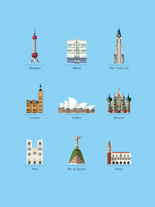 Contemporary Trips - editorial illustrations for Ideat magazine Contemporary Trips - editorial illustrations for Ideat magazine