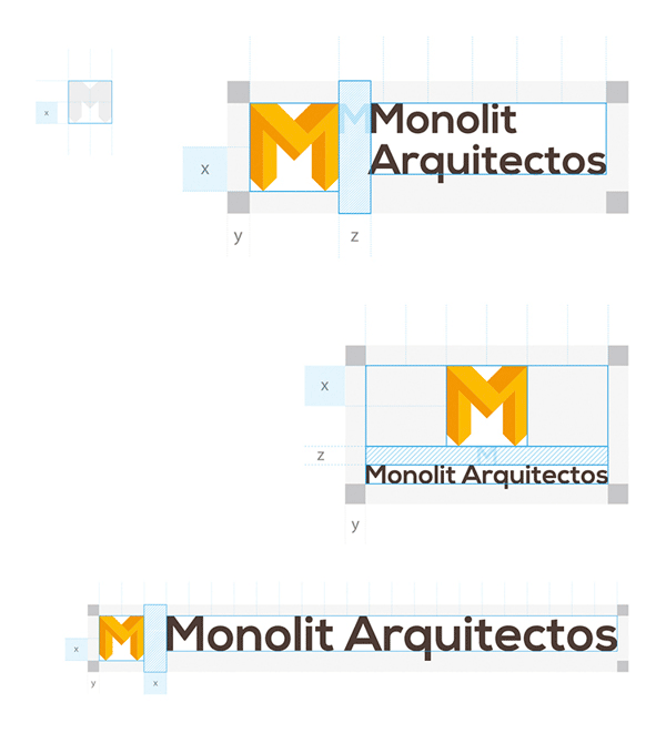 Logo Construction by Sergio Durango for Monolit Arquitectos