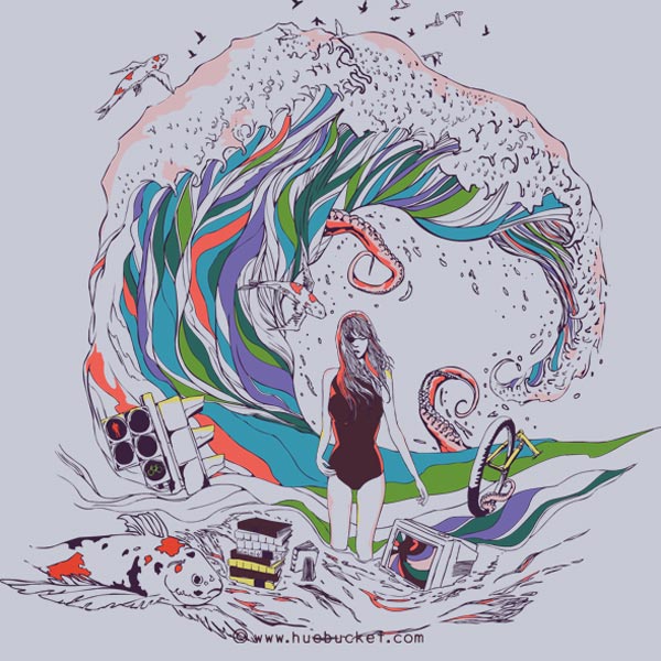 The Ocean - Illustration Collection by Huebucket
