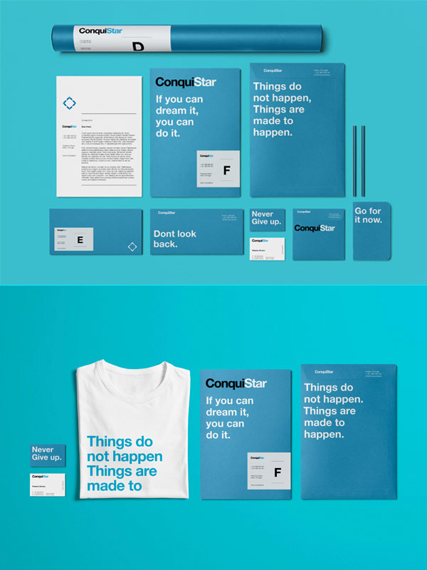 ConquiStar - corporate identity for an investment program based on European funds