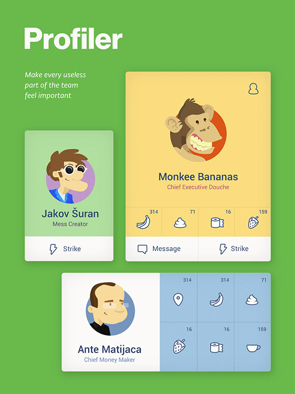 Free PSD UI Kit by studio Unity