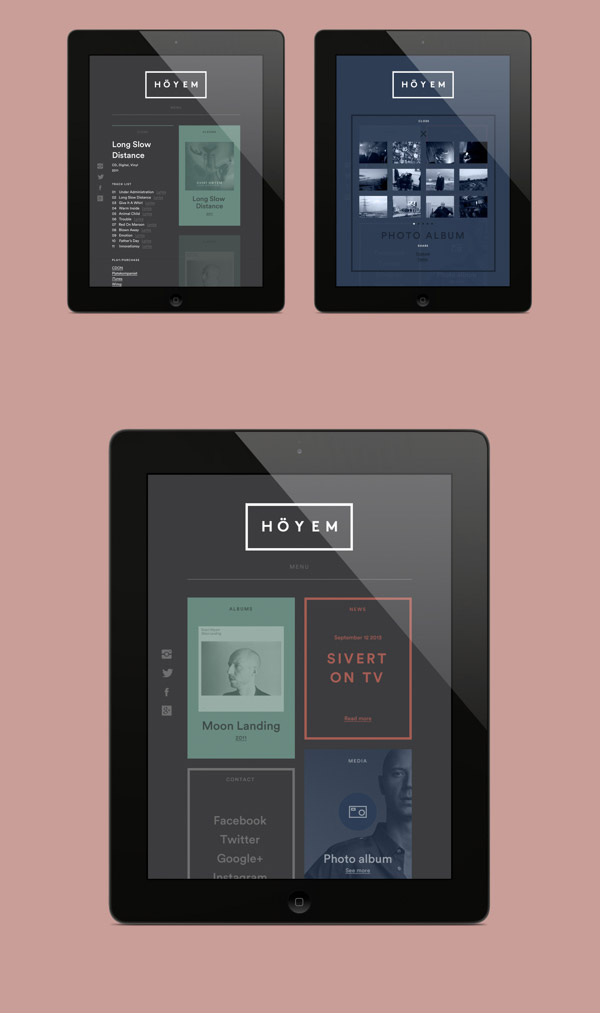 Sivert Høyem - responsive web design by ANTI