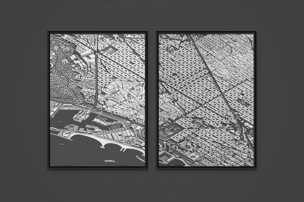 Barcelona Map Posters