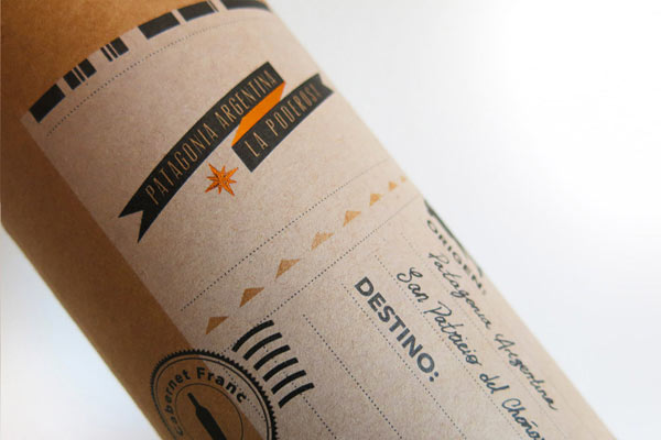 La Poderosa - Bodega del Fin del Mundo - tube case packaging design