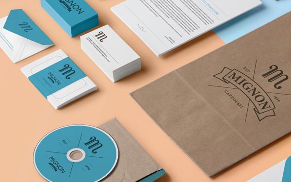 Mignon visual identity design by Benoit Galangau