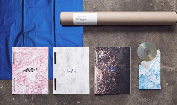 Mutuo, a diverse visual identity without a unified logo.