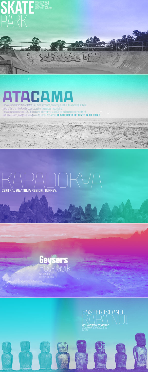 Politica fonts, a selection of different type samples in use.