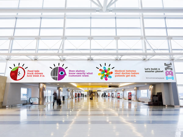 IBM advertising signs