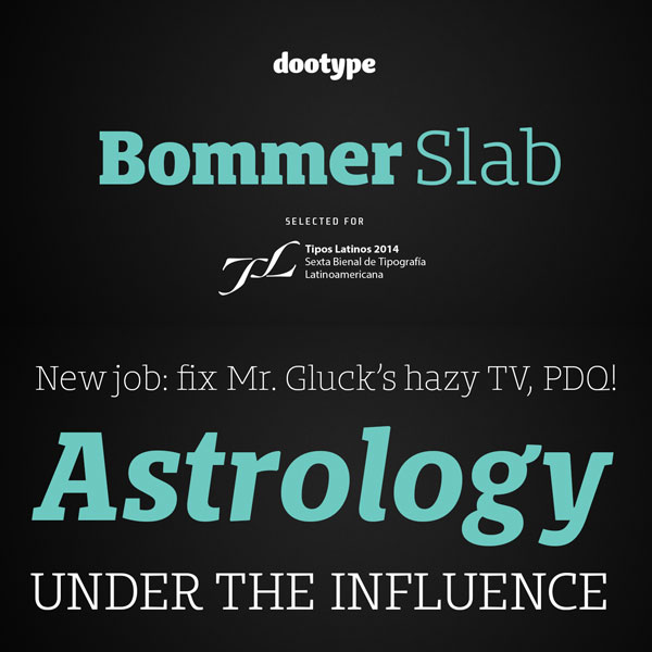 Bommer Slab font family from dooType Bommer Slab font family from dooType