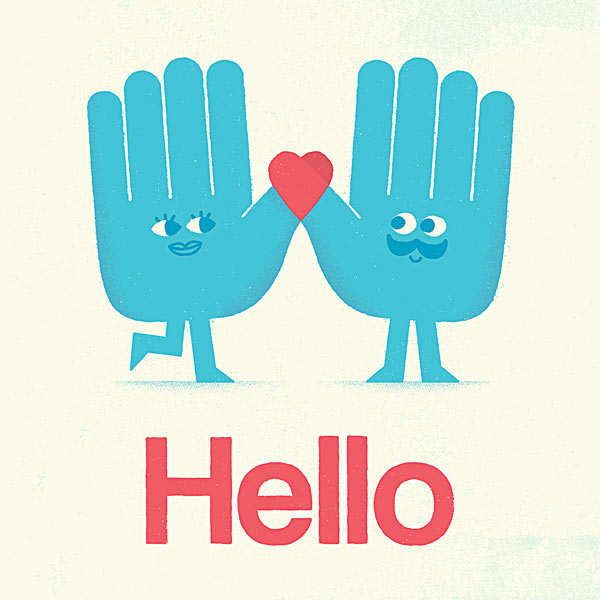 Hello - Illustration by Mauro Gatti