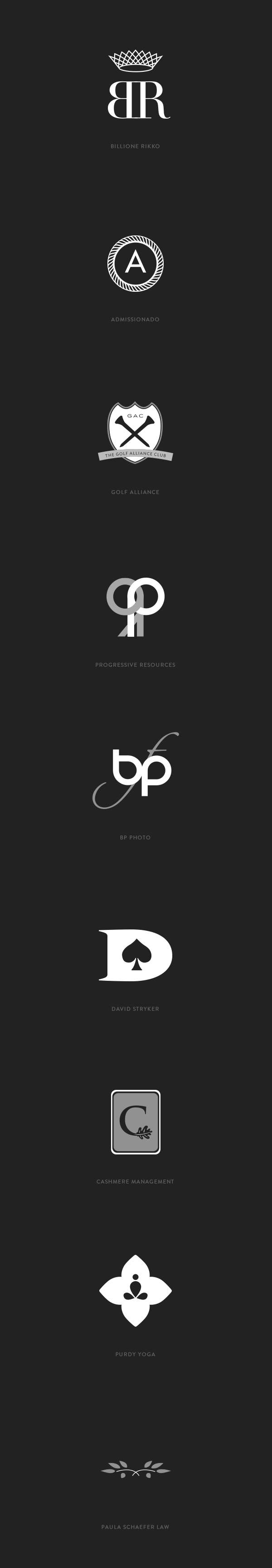 Black and White Logos by Studio Belancio