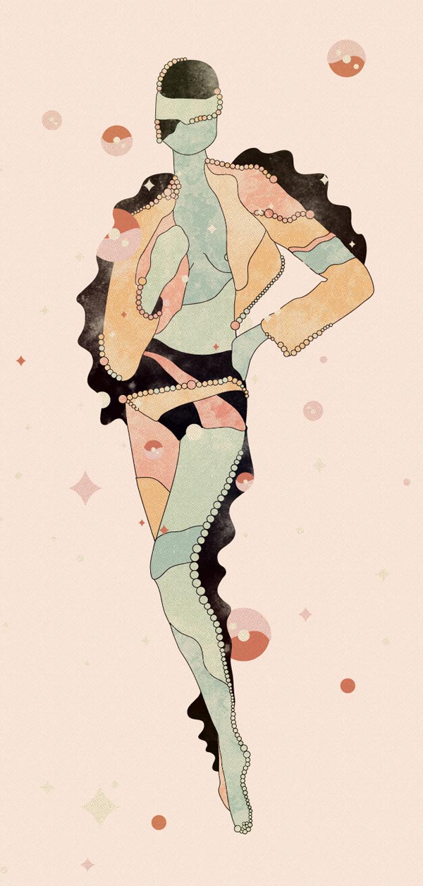 Think Flamingo - Fashion Inspired Illustration by Amy Martino Think Flamingo - Fashion Inspired Illustration by Amy Martino