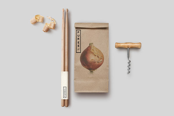 Puree Organics - natural visual identity by Studioahamed