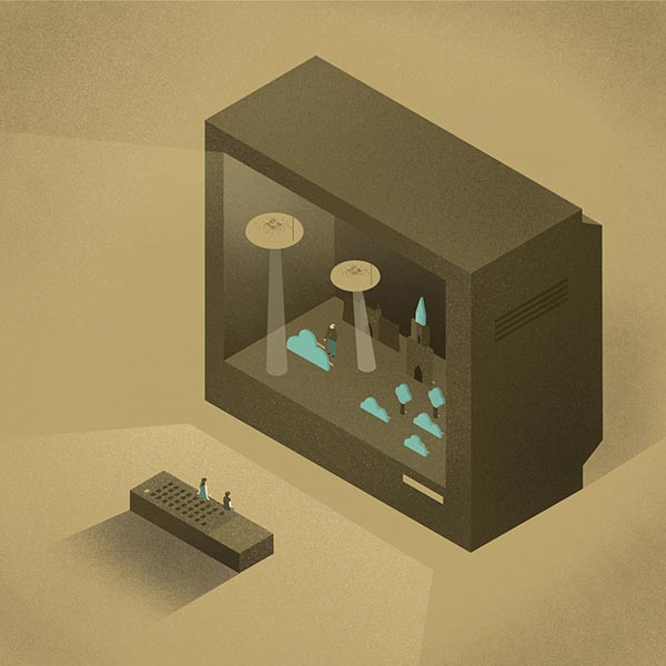 Work from a series of editorial illustrations created by Michał Bednarski for a subjective citiy guide.