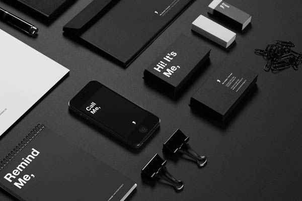 Different branding materials printed with the pun.