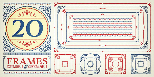 Expandable and customizable frames.