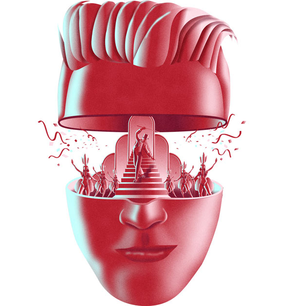 Mc Donalds AirLemag - Part of a series of illustrations by French illustrator Jean Leblanc