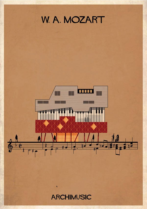 Mozart - Archimusic Poster Design by Federico Babina