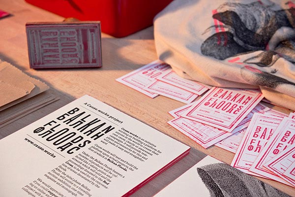 Several print products for the Cause.works project