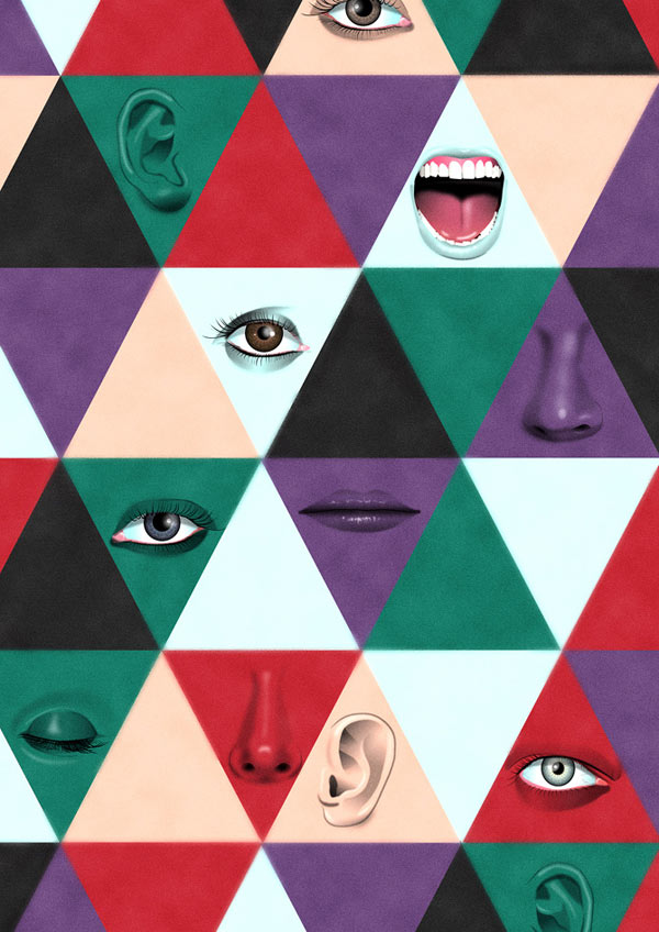 Triangle Sens - poster design for Curioos