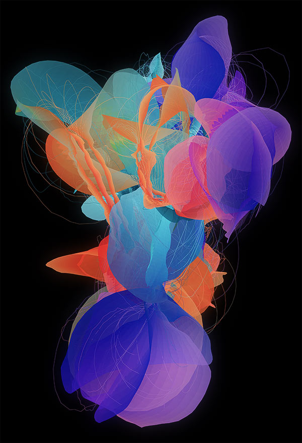 Unfold - Generative organic illustrations by digital artist and illustrator Nick Taylor