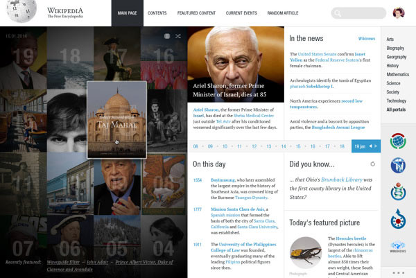 Wikipedia redesign concept - Interaction and Web Design Project at the Fachhochschule Potsdam - University of Applied Sciences.