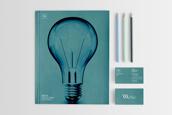 Identity design by Michał Markiewicz for WEYOU Consulting KG.