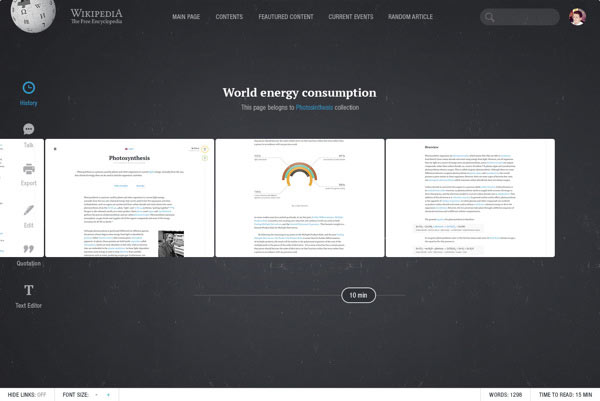 Website user interface design with great sliding options.