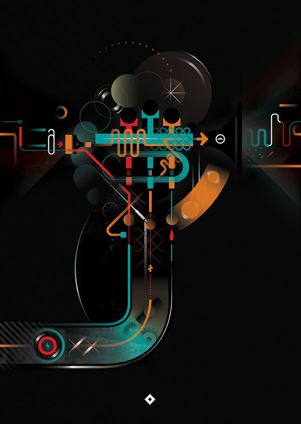 Graphic poster design for the Argentinean publisher Formato Ediciones about music. Art direction by Lucas Lopez.