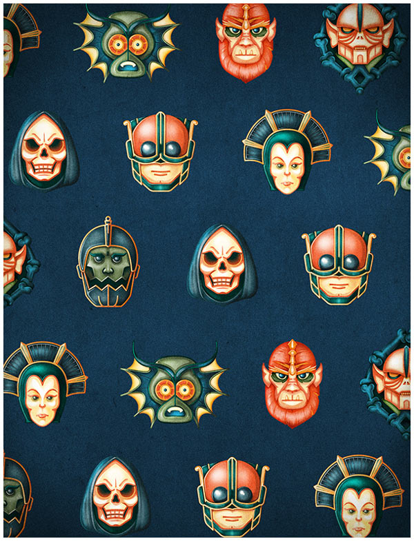 Masters of the Universe - the bad guys background illustrations - free download for computer or mobile devices.