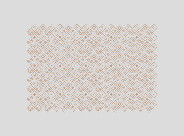 Pattern design for the inside of the envelope.