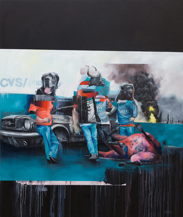 Stumbleine - Paintings by Joram Roukes inspired by the legendary album Mellon Collie and the Infinite Sadness from The Smashing Punpkins.