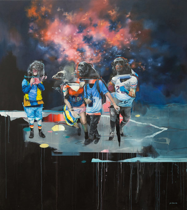 Zero - painting with oil on canvas