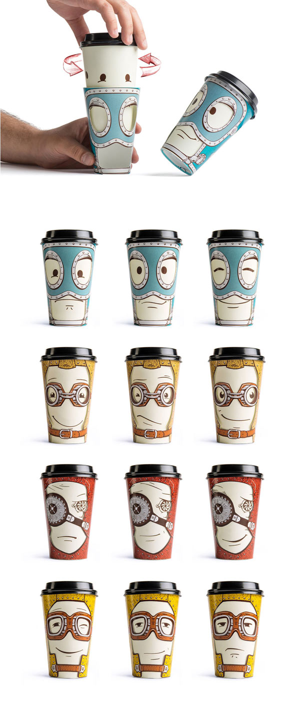Just turn the cup to change the mood.