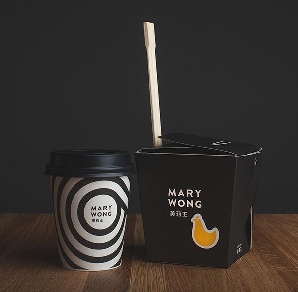 Packaging design for a chain of noodle bars.