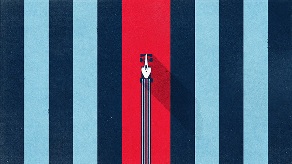 Racing car illustration and animation. Animation by Ben Hill.