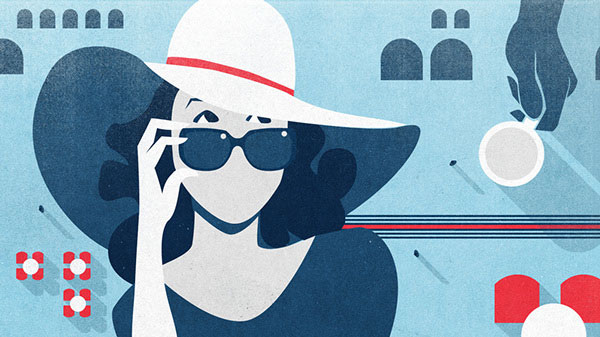 Cool retro style.