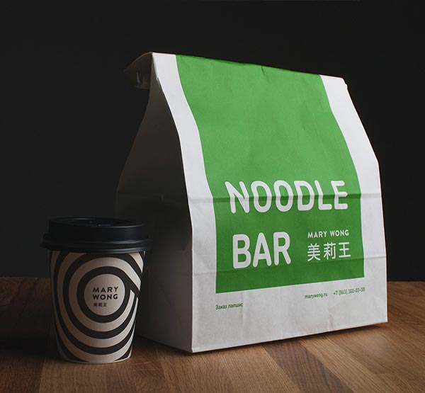 Mary Wong - Noodle bar package design.