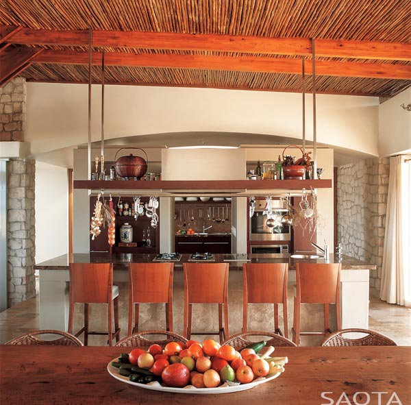 The large open kitchen.
